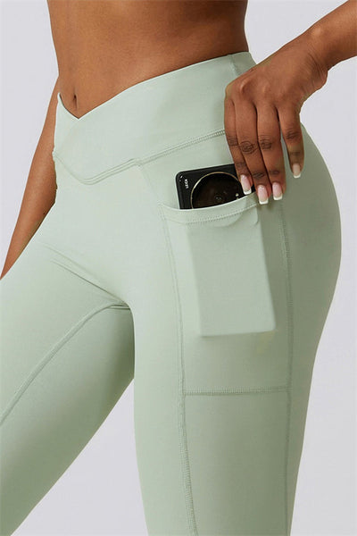 Elara Flared Legging with Scrunch | Aloë