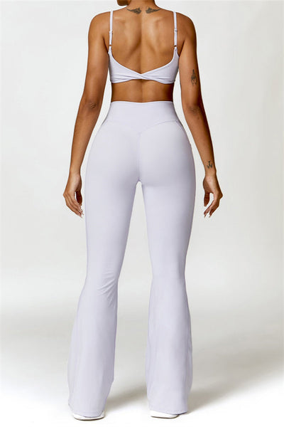 Emma Olivia Flared Legging with Scrunch | Deep Cinnamon