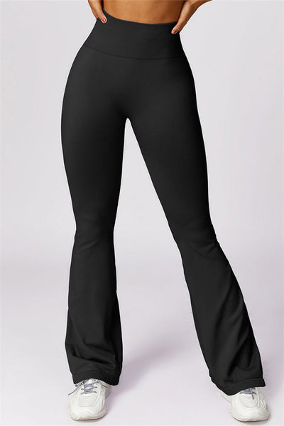 Hazel Flared Legging met Scrunch | Ice Grey