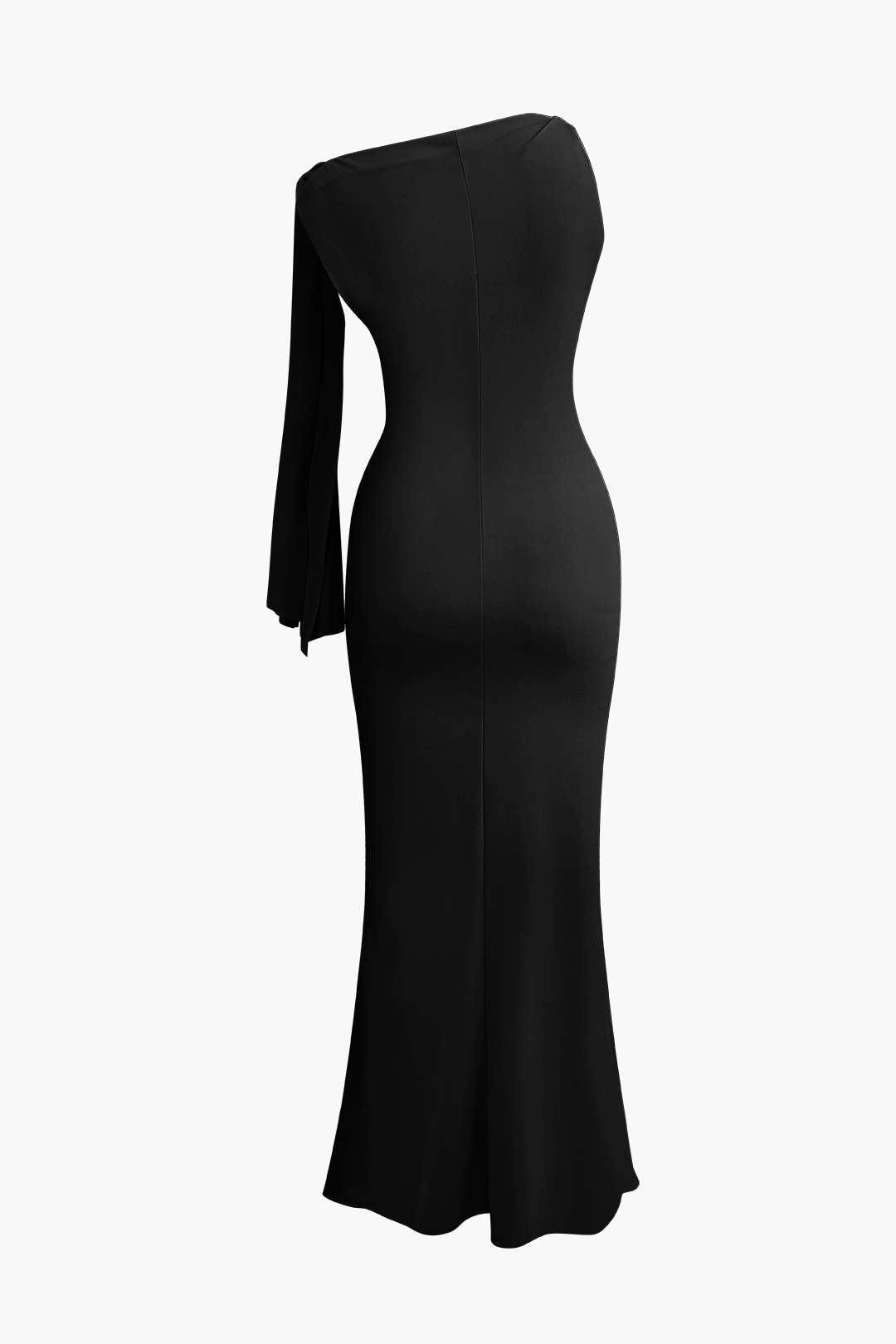 Asymmetrical Twist-Knot Mermaid Maxi Dress