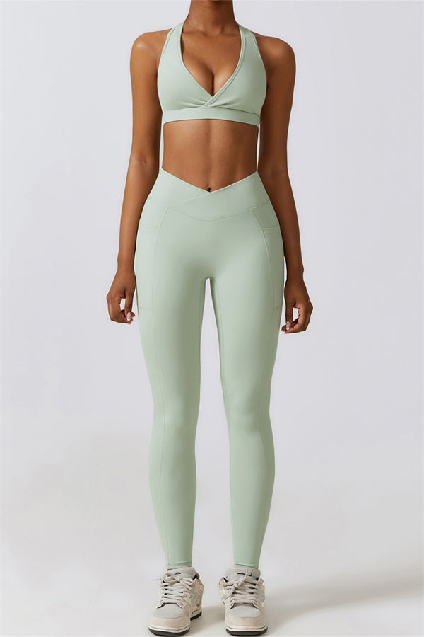 Noir Sport Bra | Aloë