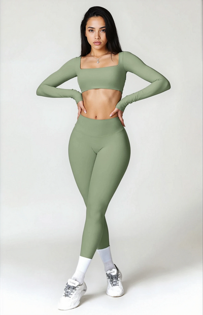 Skylar Legging with Scrunch | Sage