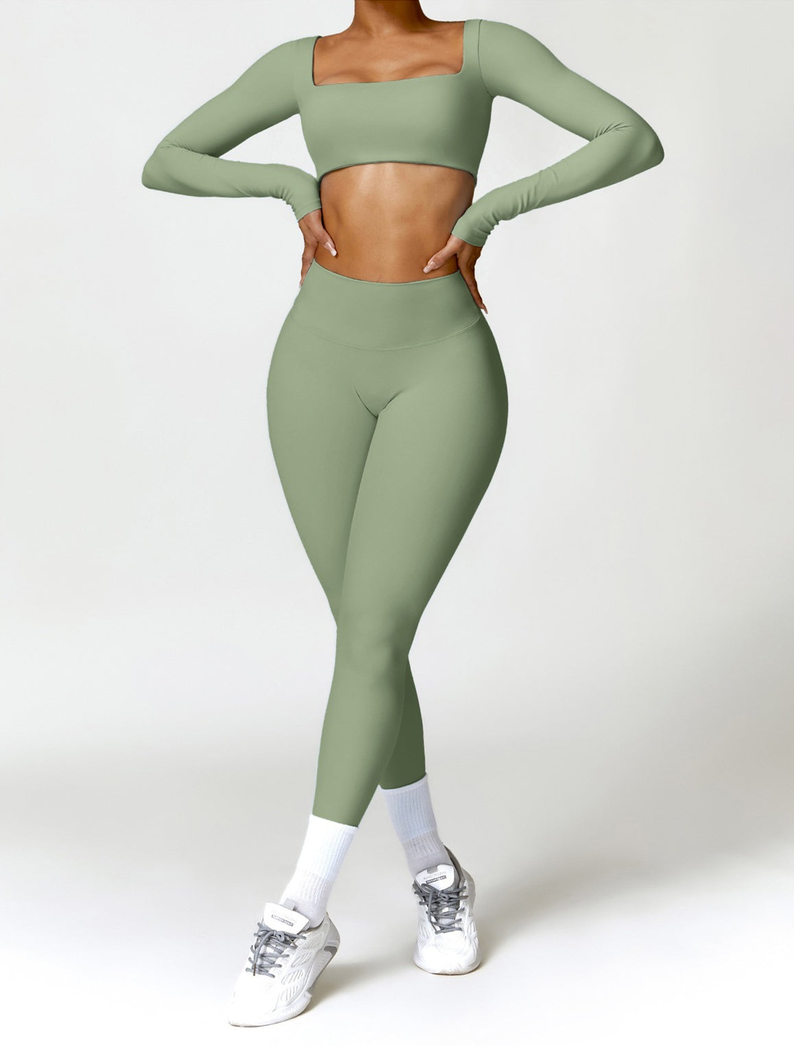 Skylar Legging with Scrunch | Steel Blue