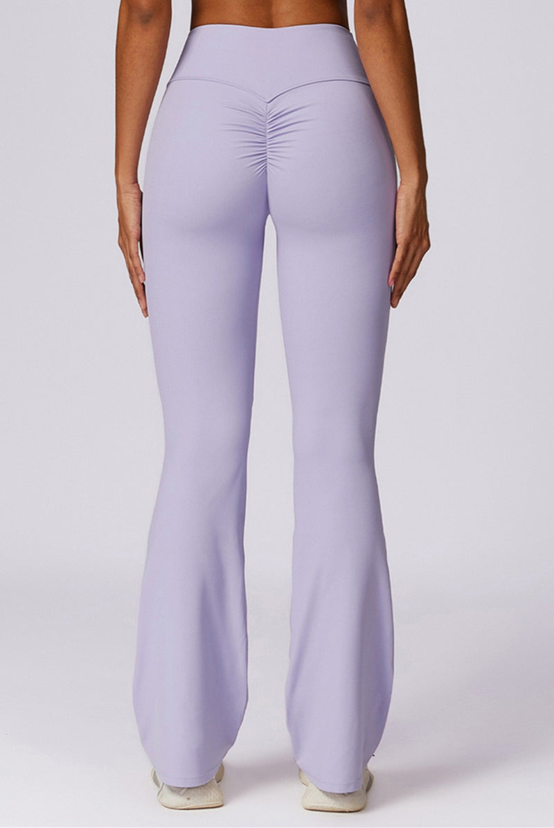 Sofia Flared Legging with Scrunch | Vanilla