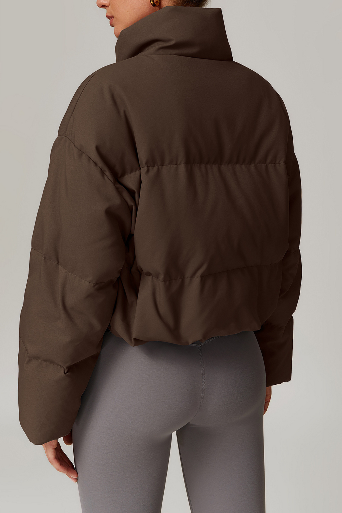Serine Oversized Bomber Jacket | Grey