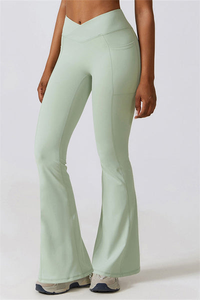 Elara Flared Legging with Scrunch | Aloë