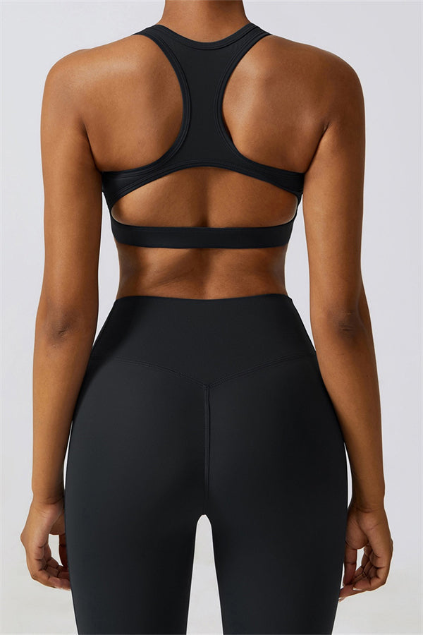 Noir Sport Bra | Aloë