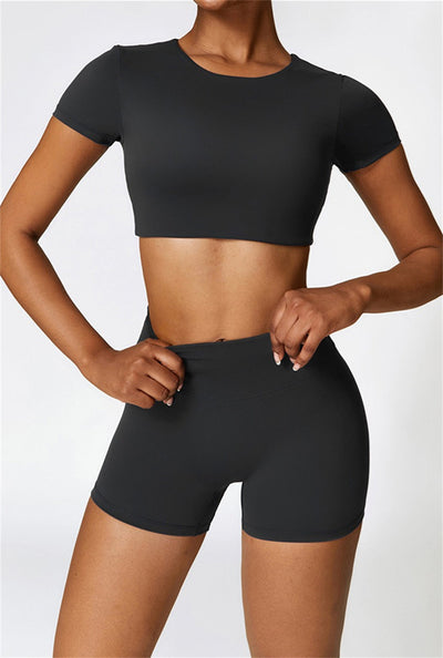 Lina Crop Top | Light Grey