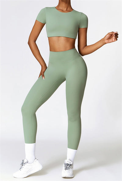 Lina Crop Top | Light Grey