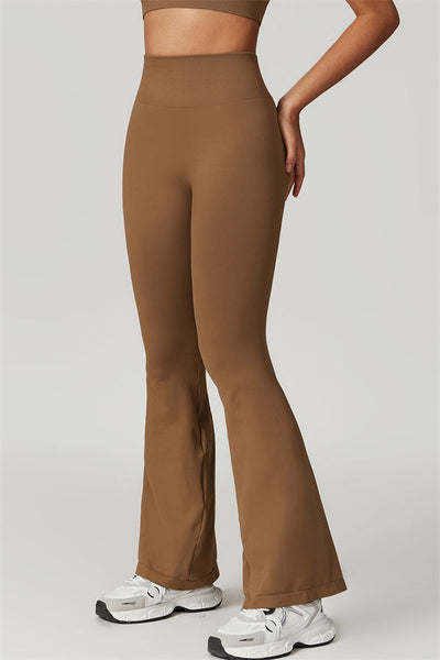 Hazel Flared Legging met Scrunch | Ice Grey