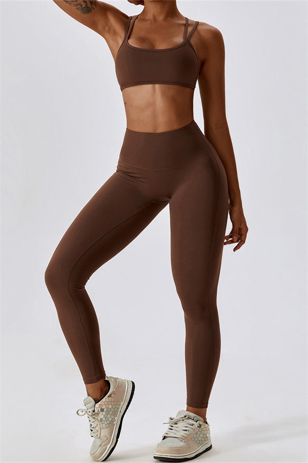 Laura Sport Bra | Graphite Taupe