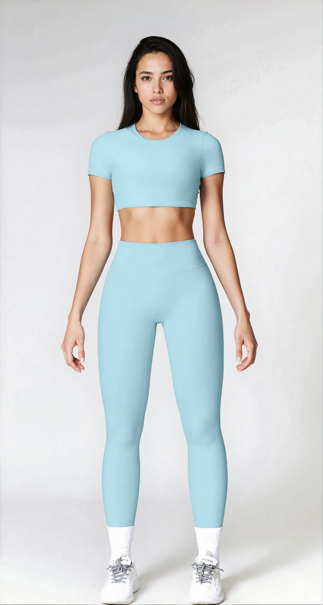 Allison Legging without Scrunch | Ice Blue