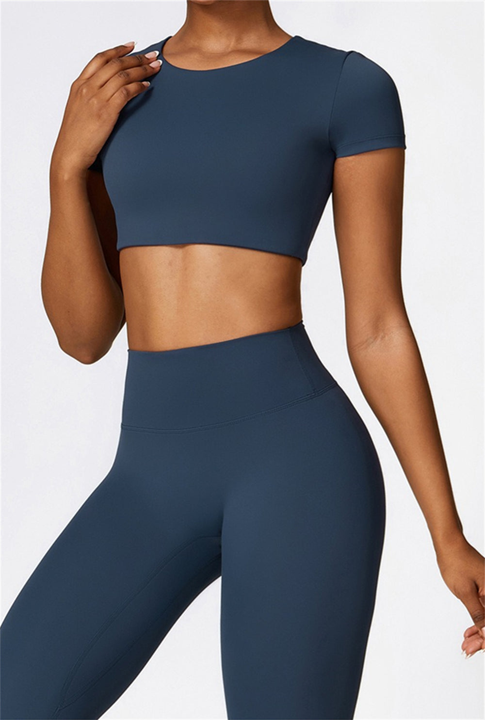 Lina Crop Top | Light Grey