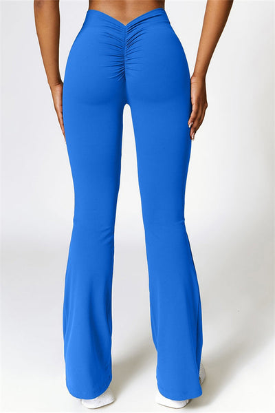 Madison Flared Legging with Scrunch | Stone