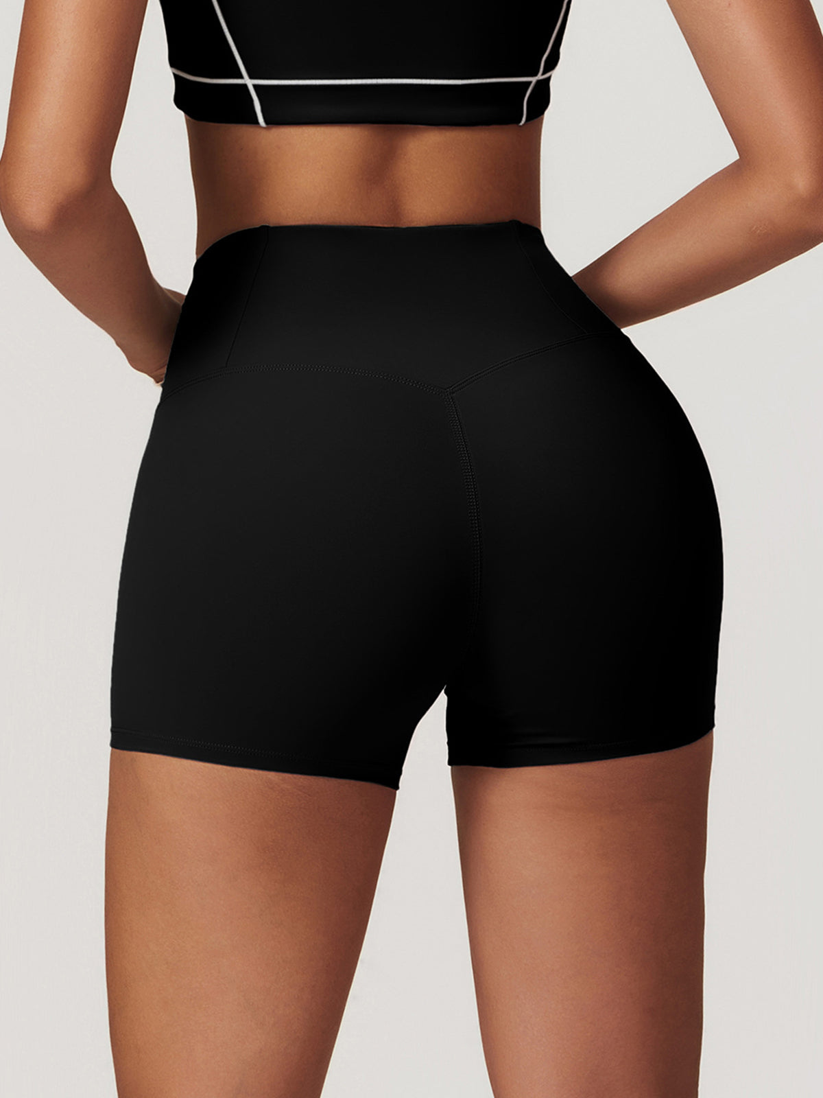 Stella Fae Short | Two Toned Steel and White