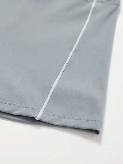 Riva Flared Legging zonder Scrunch | Two toned Light Grey and White