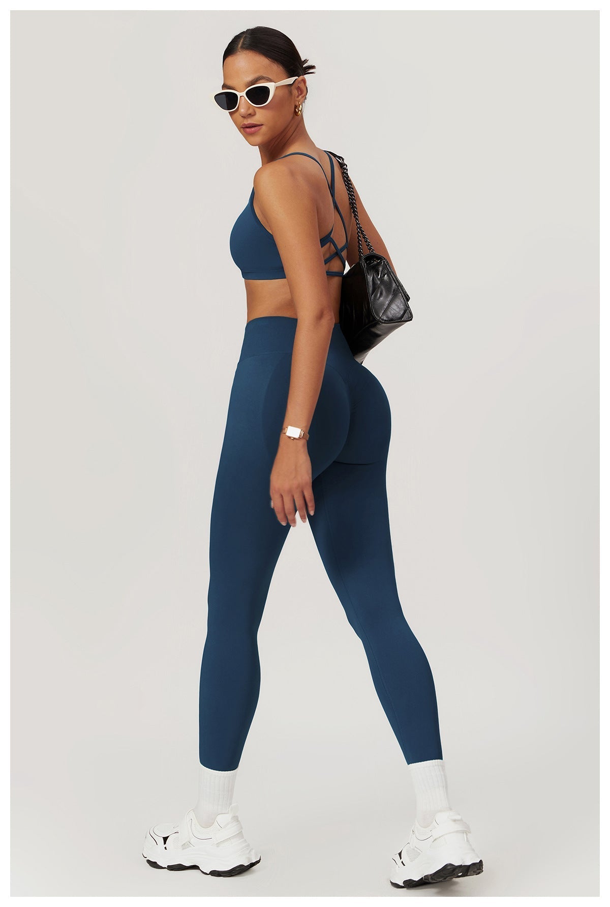 Audrey Legging met Scrunch | Raspberry
