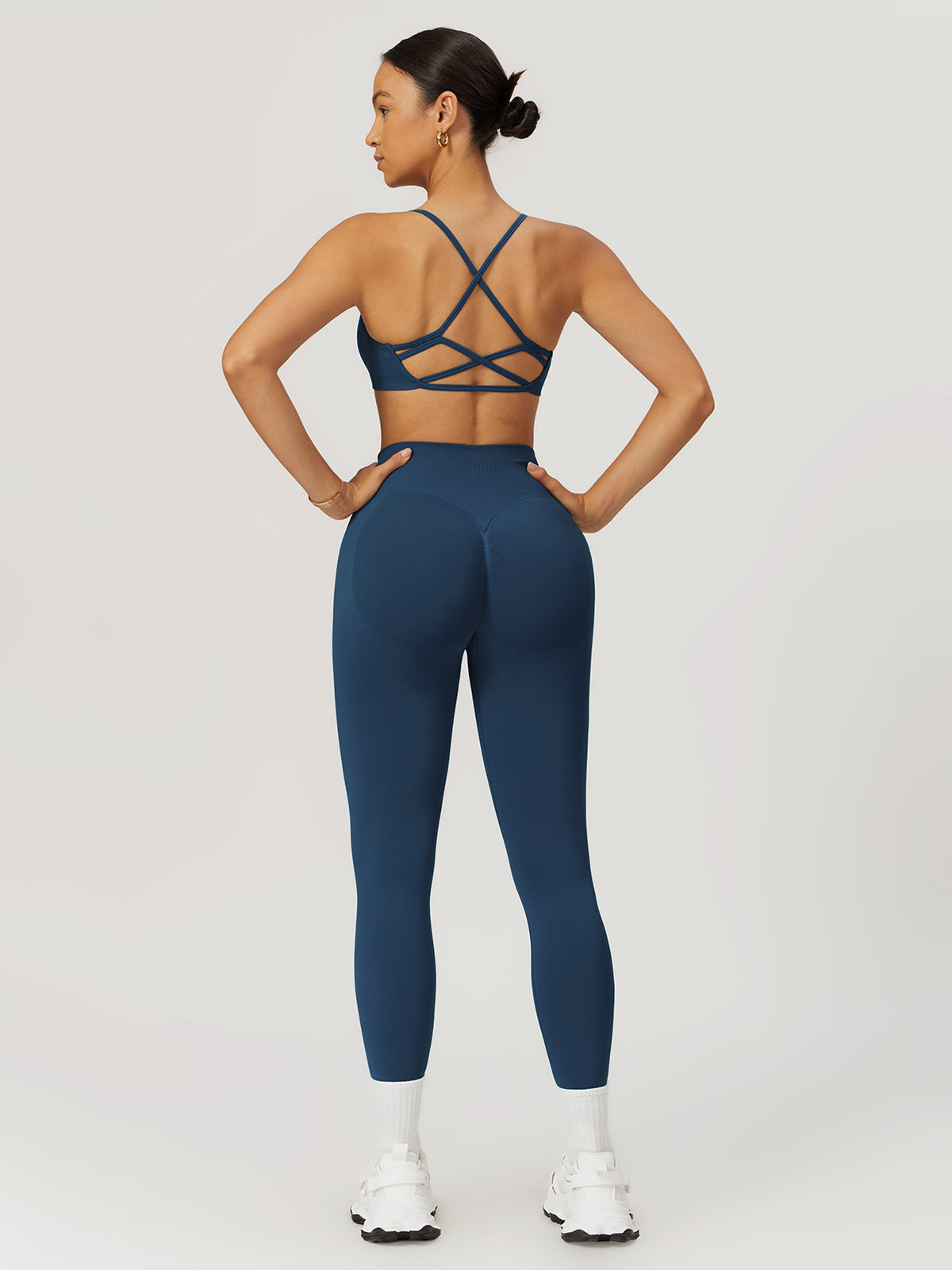 Audrey Legging met Scrunch | Raspberry