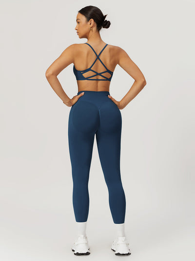 Audrey Legging met Scrunch | Raspberry