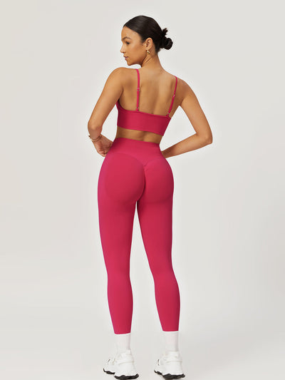 Audrey Legging met Scrunch | Raspberry