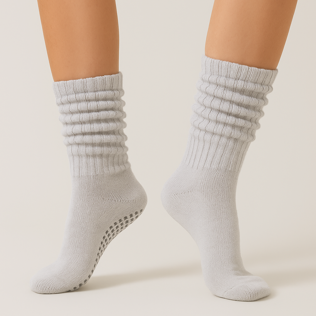 Pilates Grip Sokken - Lichtgrijs 