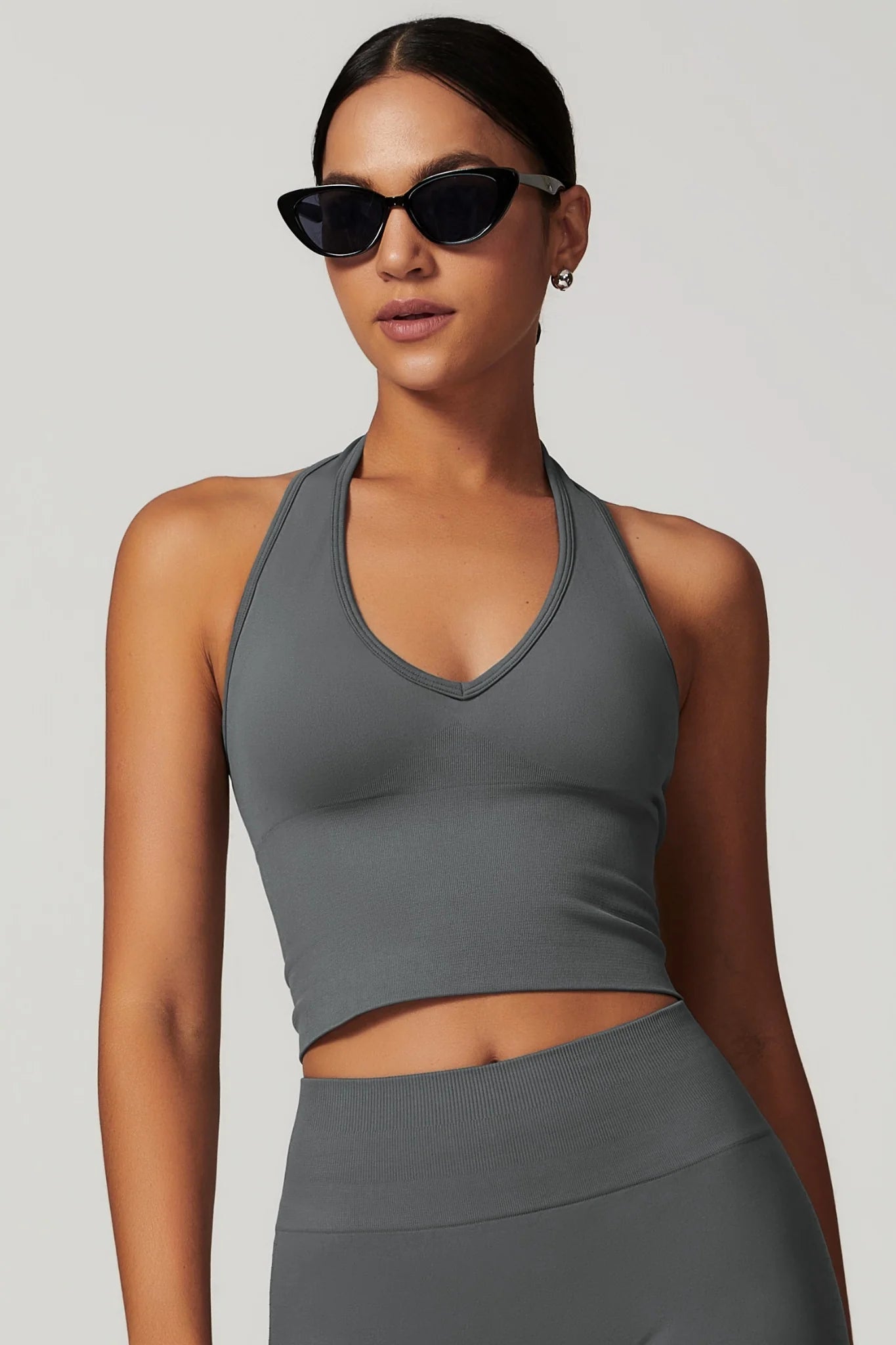 Lilou Halter Top | Deep Grey