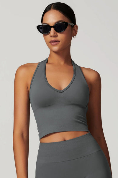 Lilou Halter Top | Deep Grey