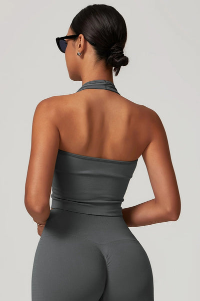 Lilou Halter Top | Deep Grey