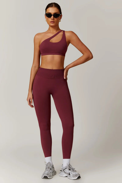 Mabyn Legging with Scrunch | Burgundy