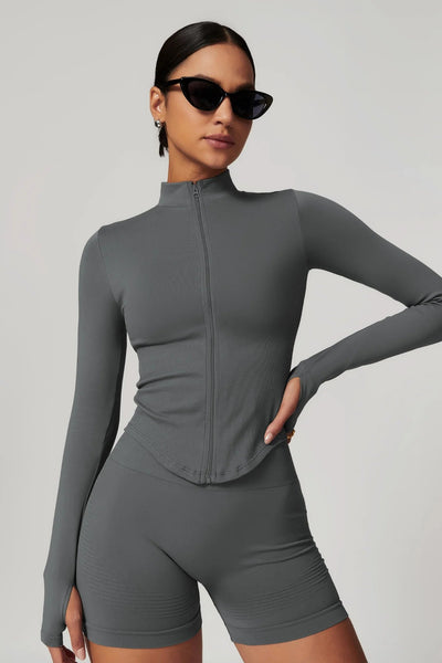 Eva Zipper Jacket | Deep Grey