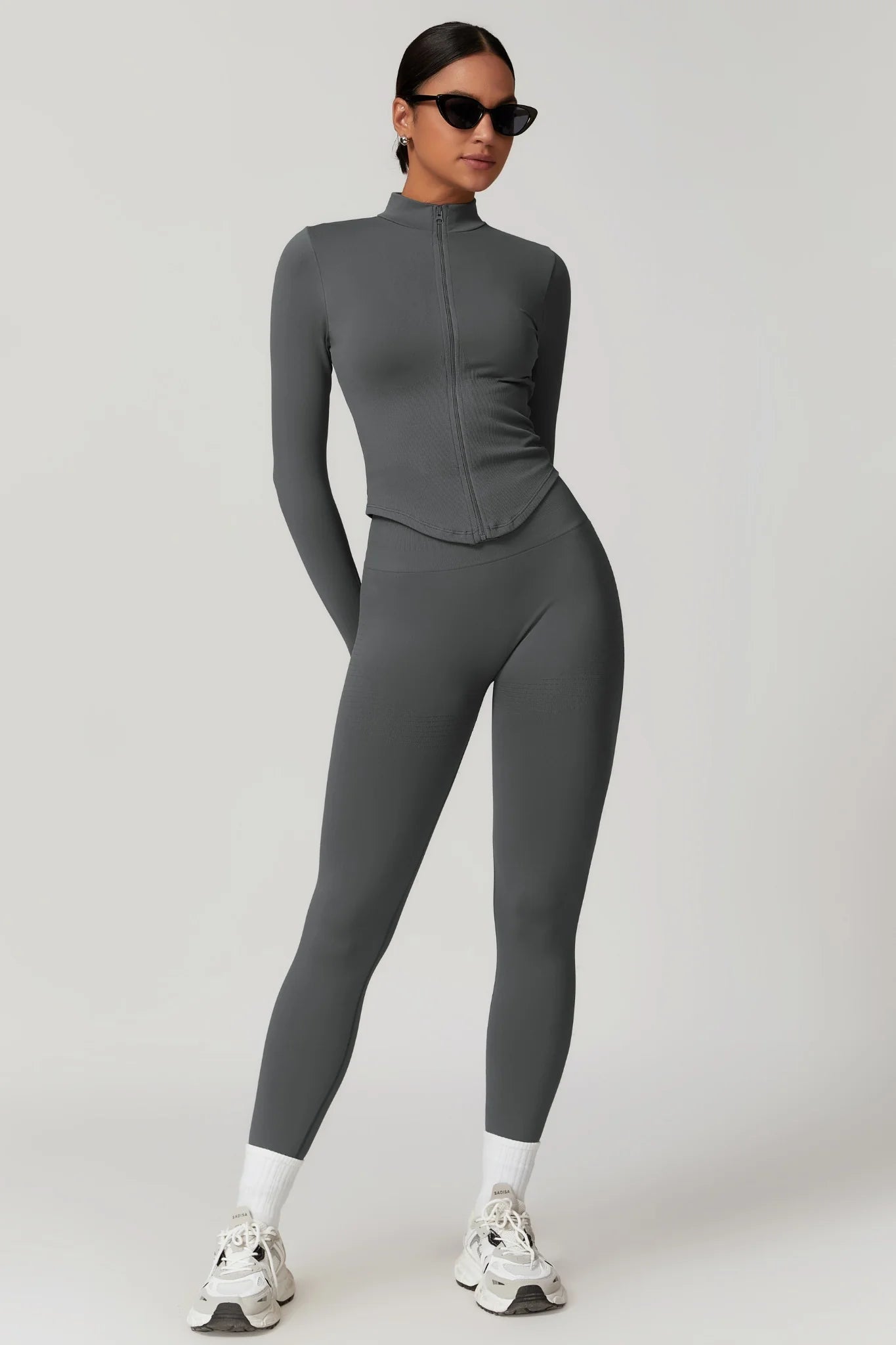 Eva Zipper Jacket | Deep Grey