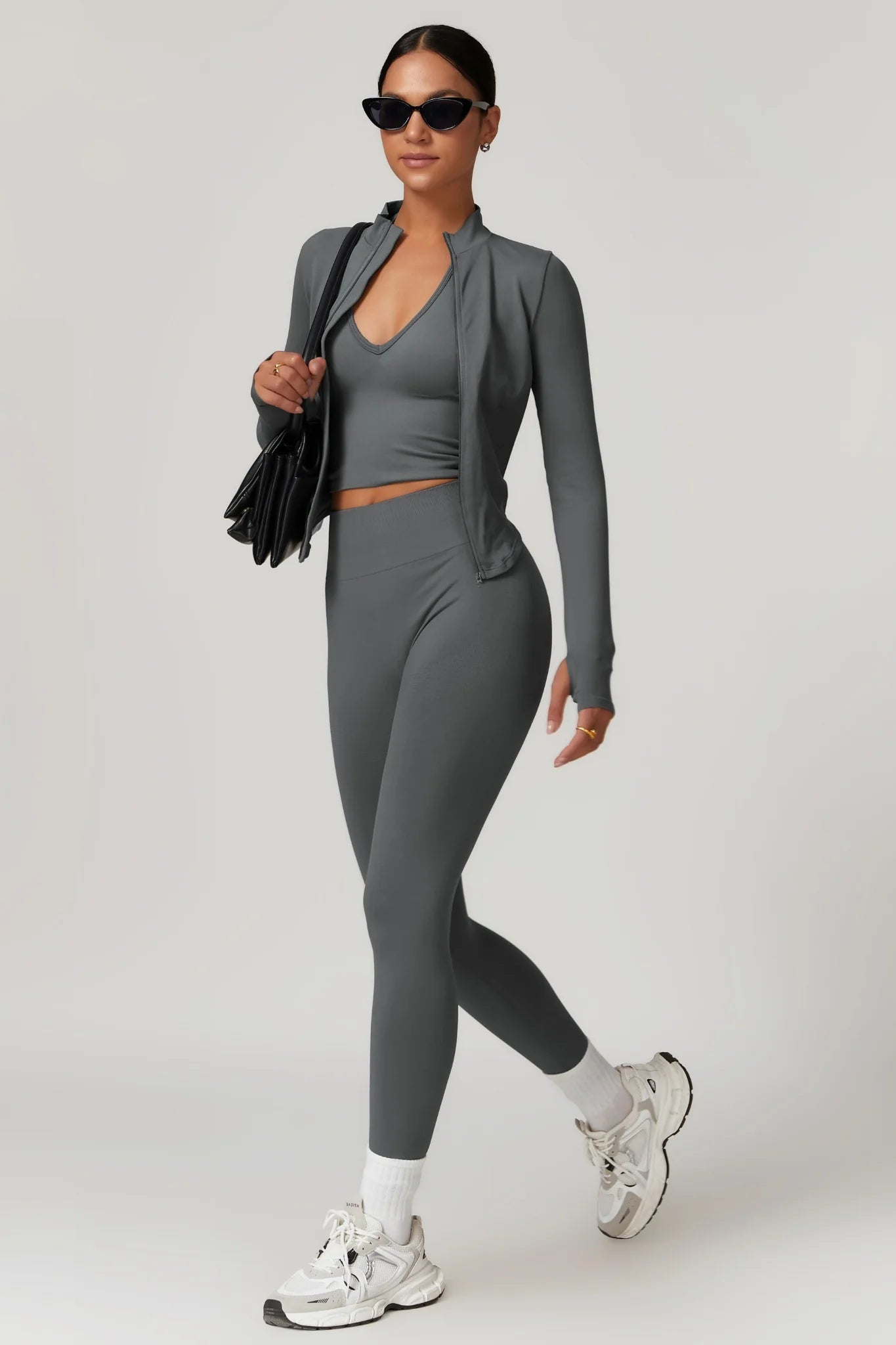 Eva Zipper Jacket | Deep Grey
