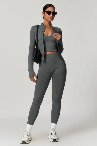 Eva Zipper Jacket | Deep Grey