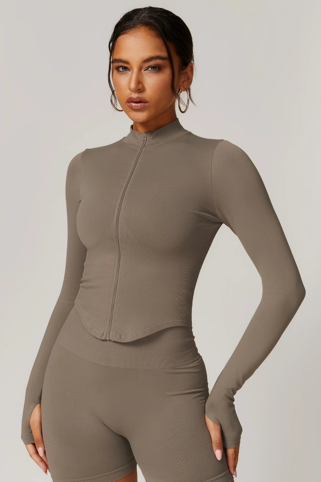 Eva Zipper Jacket | Deep Grey