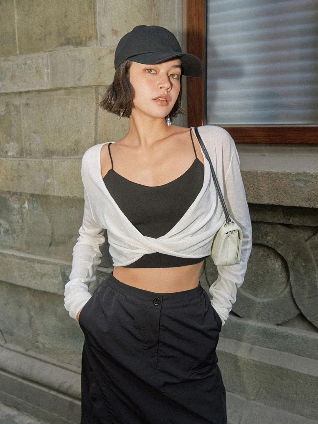 Laurine Knitted vest | White