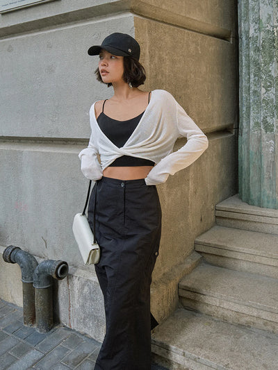 Laurine Knitted vest | White