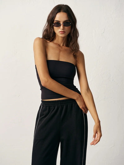 Dila Strapless Top | Black