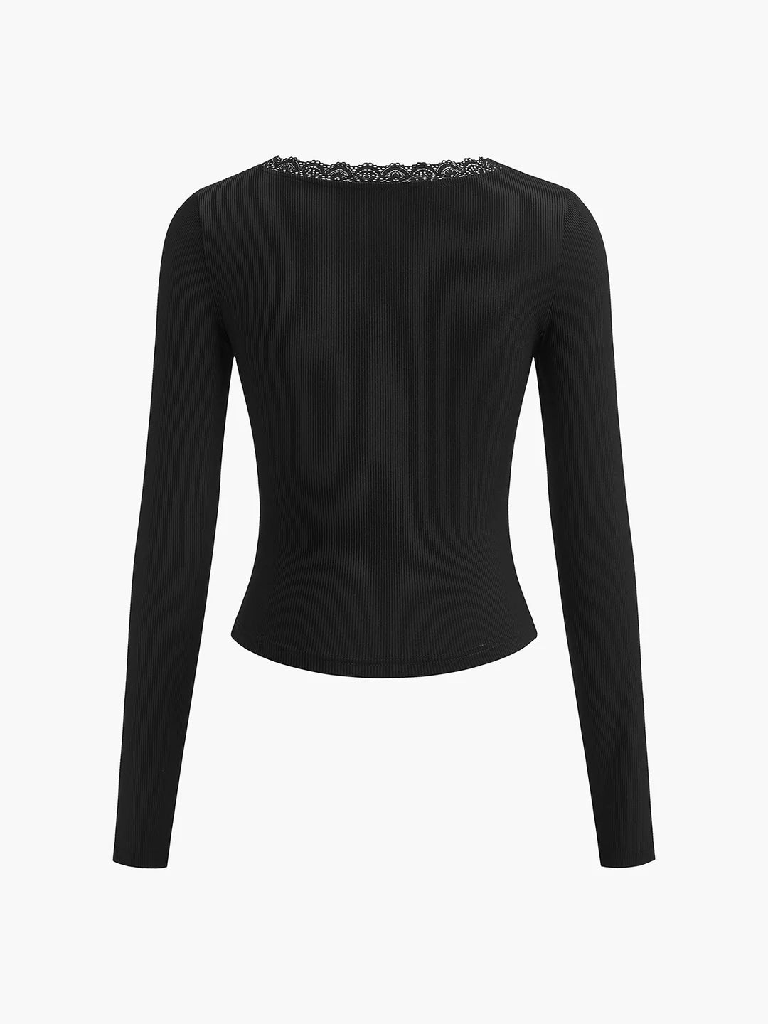 Davina Long Sleeve Top | Black