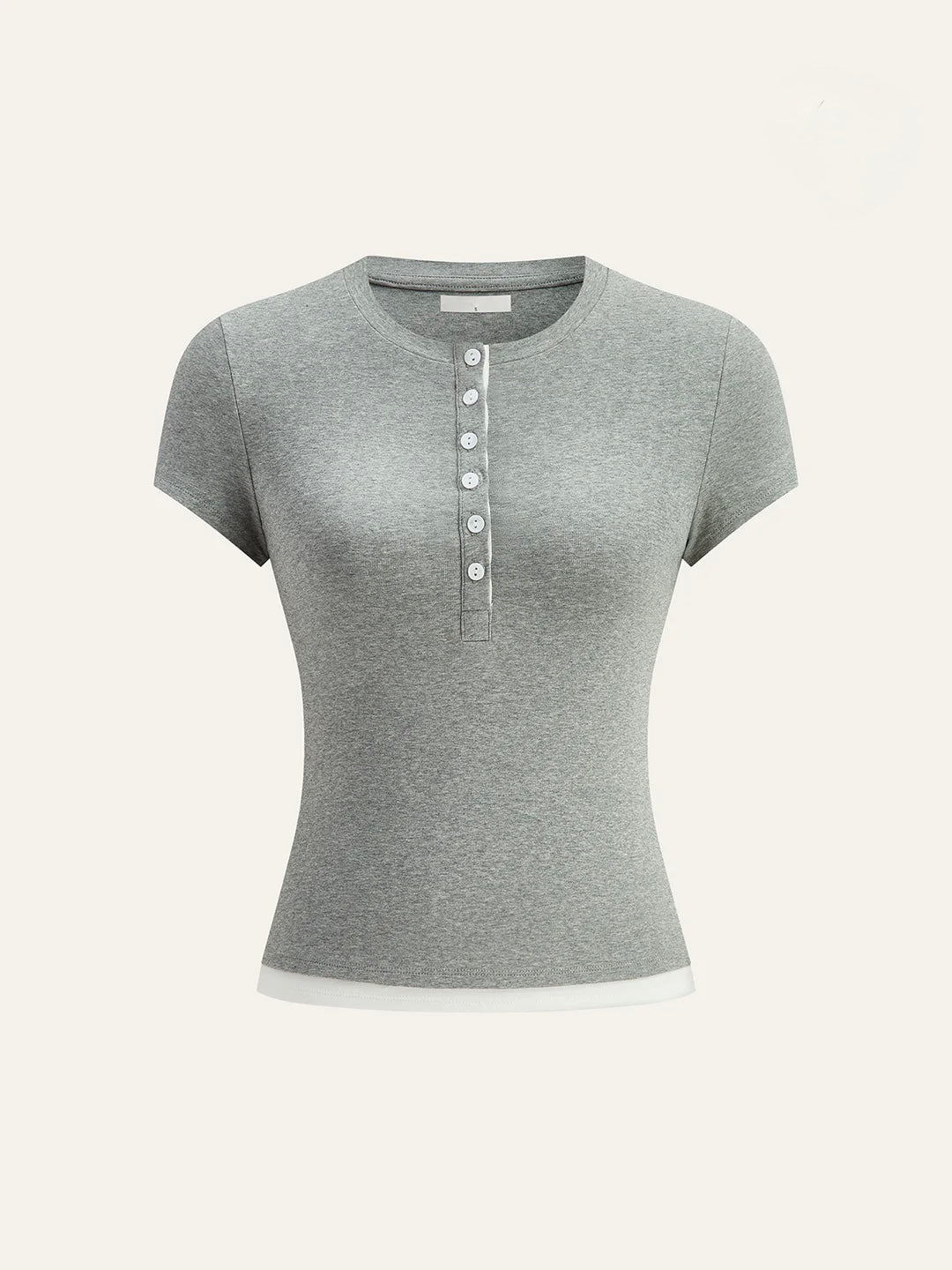 Salma Top | Marl Grey