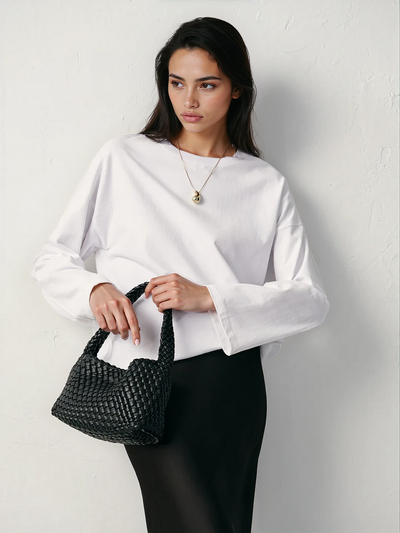 Imani Long Sleeve Tee | White