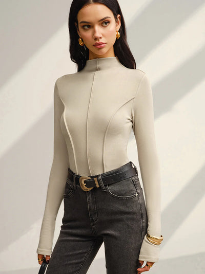 Jalou Long Sleeve Top | Crema
