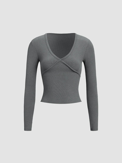 Alia Long Sleeve Top | Deep Grey