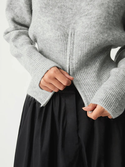 Darina Long Sleeve Vest | Grey