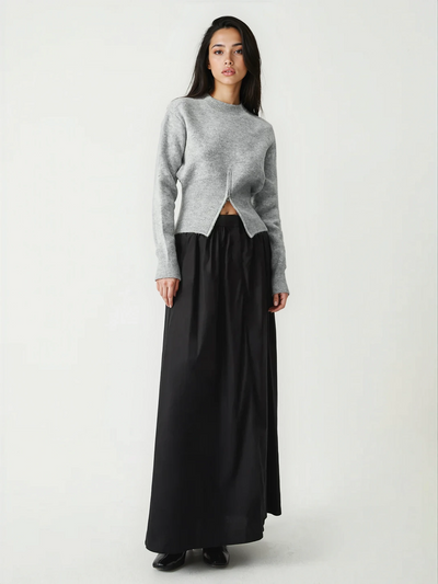 Darina Long Sleeve Vest | Grey