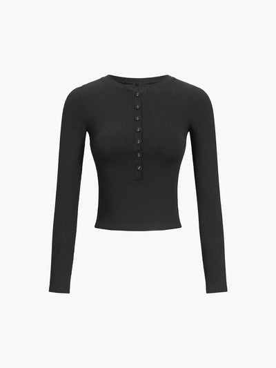 Bettina Long Sleeve Top | Black