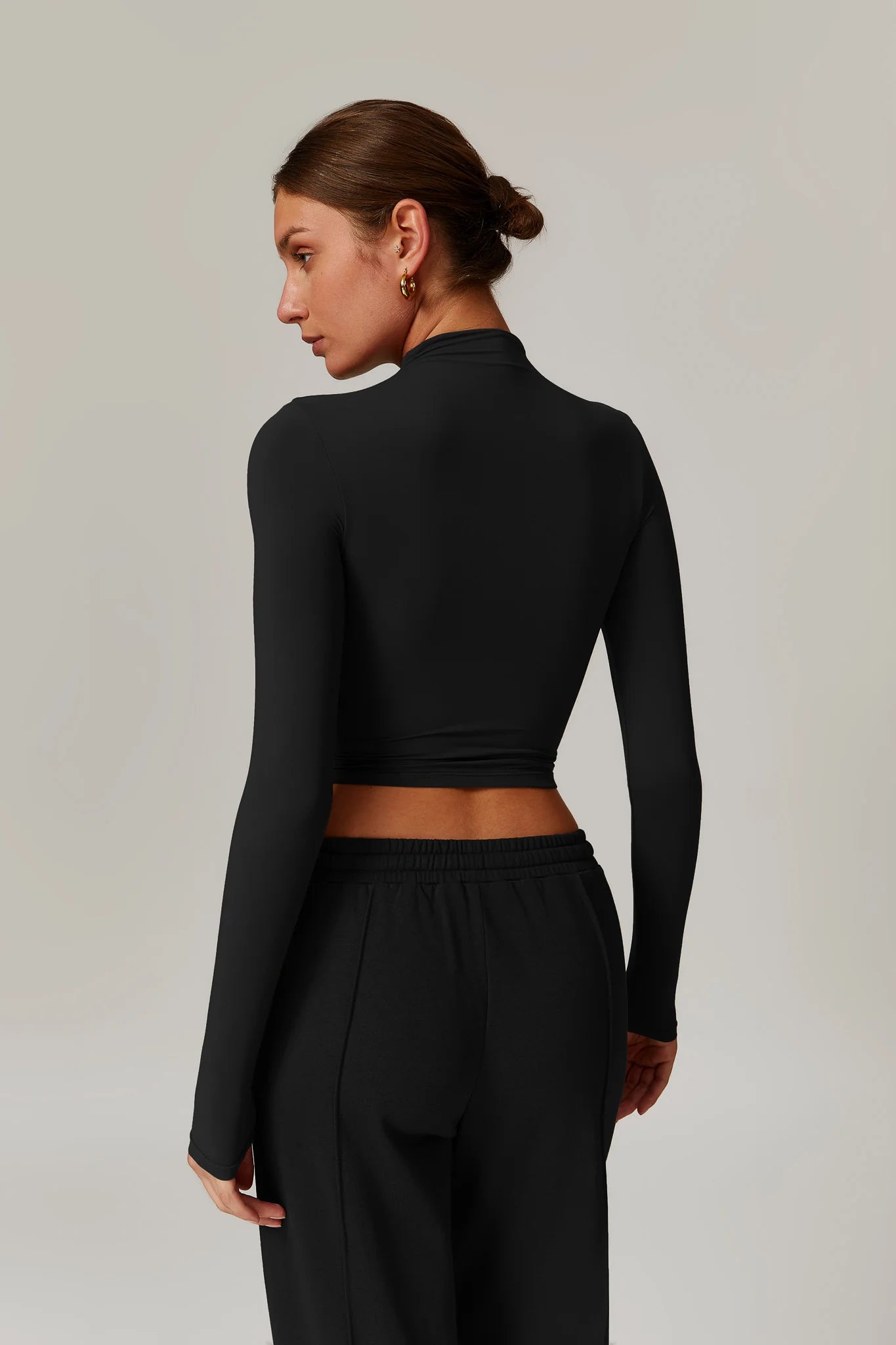 Giulia Long Sleeve Top | Cocoa