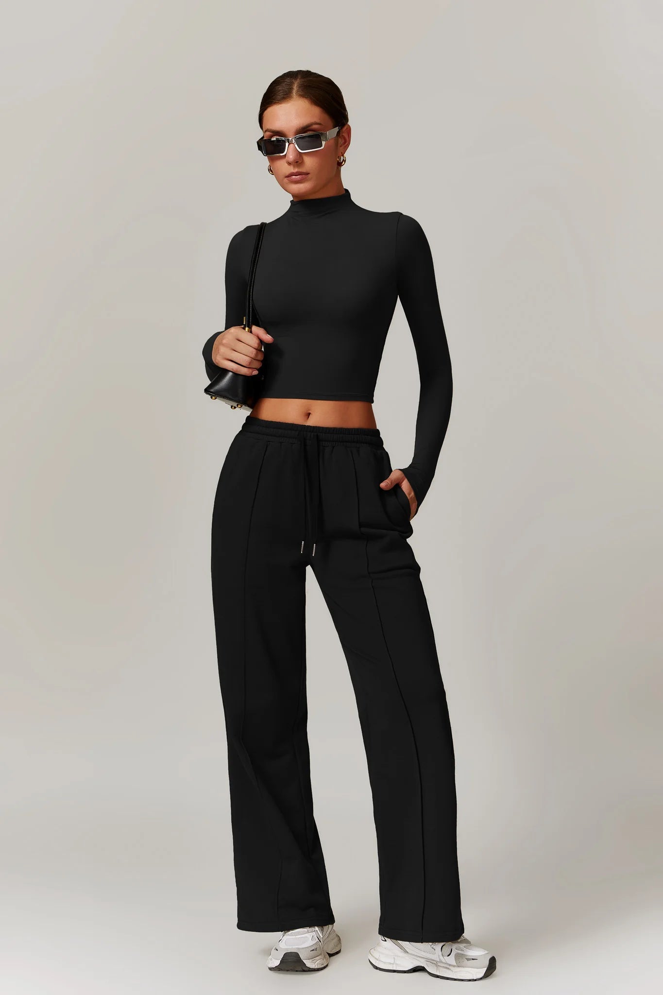 Giulia Long Sleeve Top | Cocoa