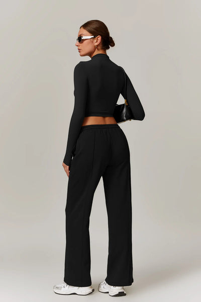 Giulia Long Sleeve Top | Cocoa
