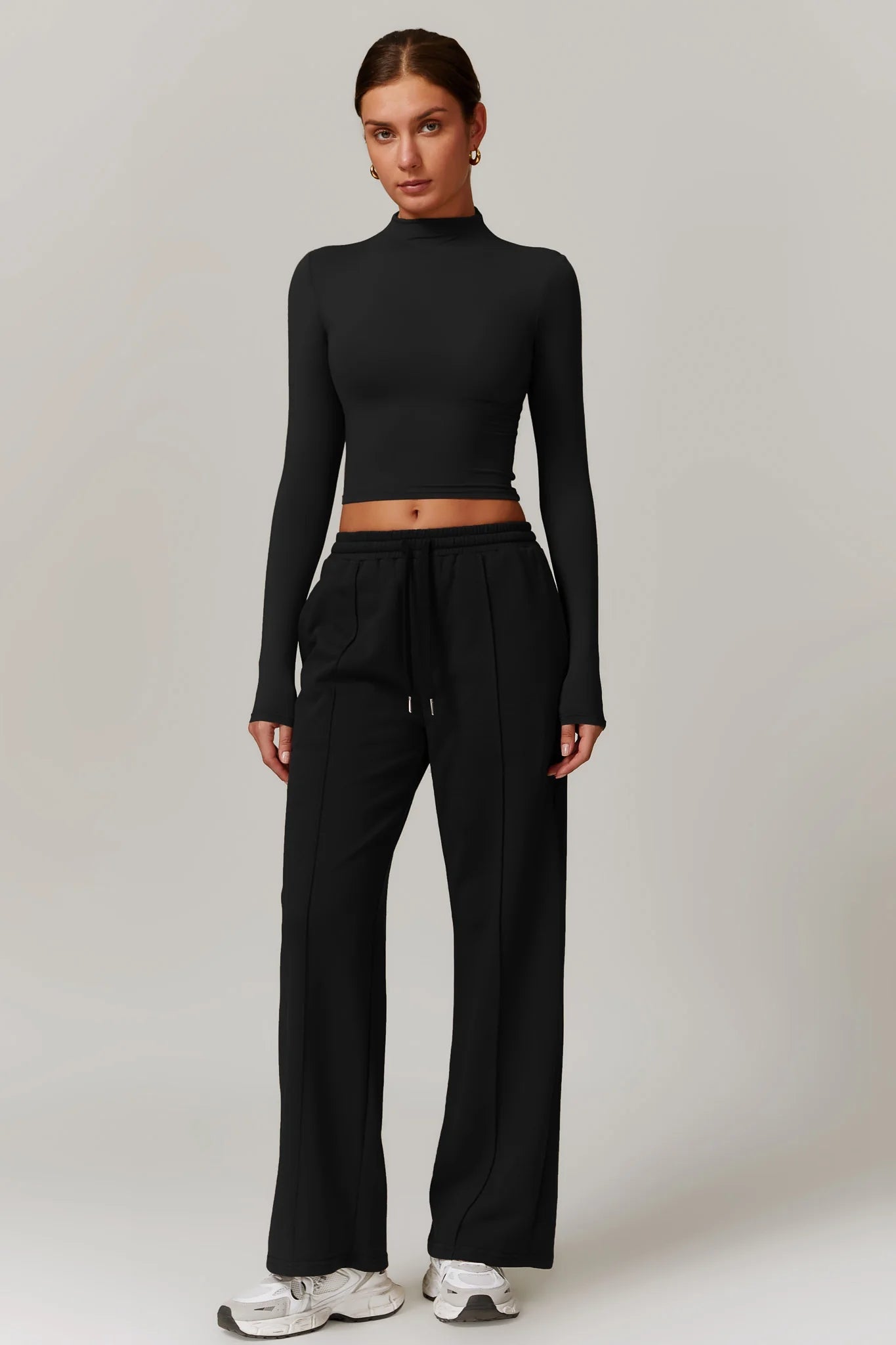 Giulia Long Sleeve Top | Cocoa