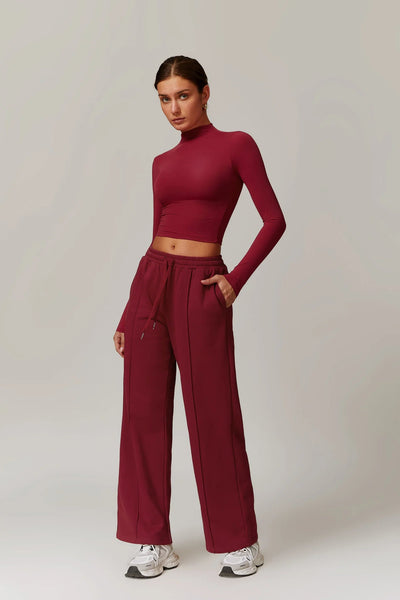Giulia Long Sleeve Top | Cocoa